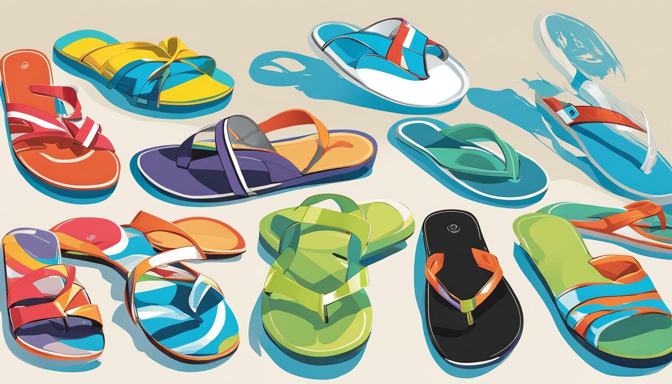 Athletic slides vs. Sporty flip-flops