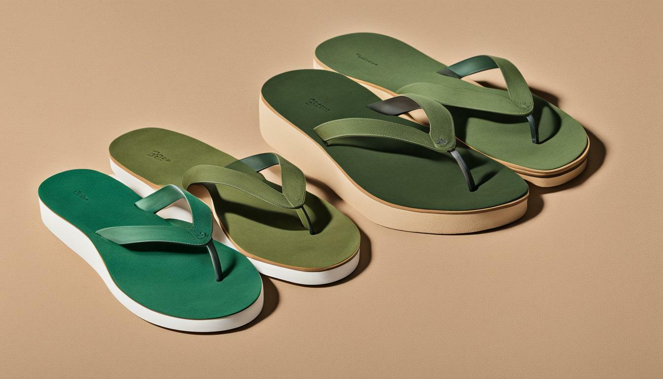 Eco-friendly flip-flops vs. Suede slippers