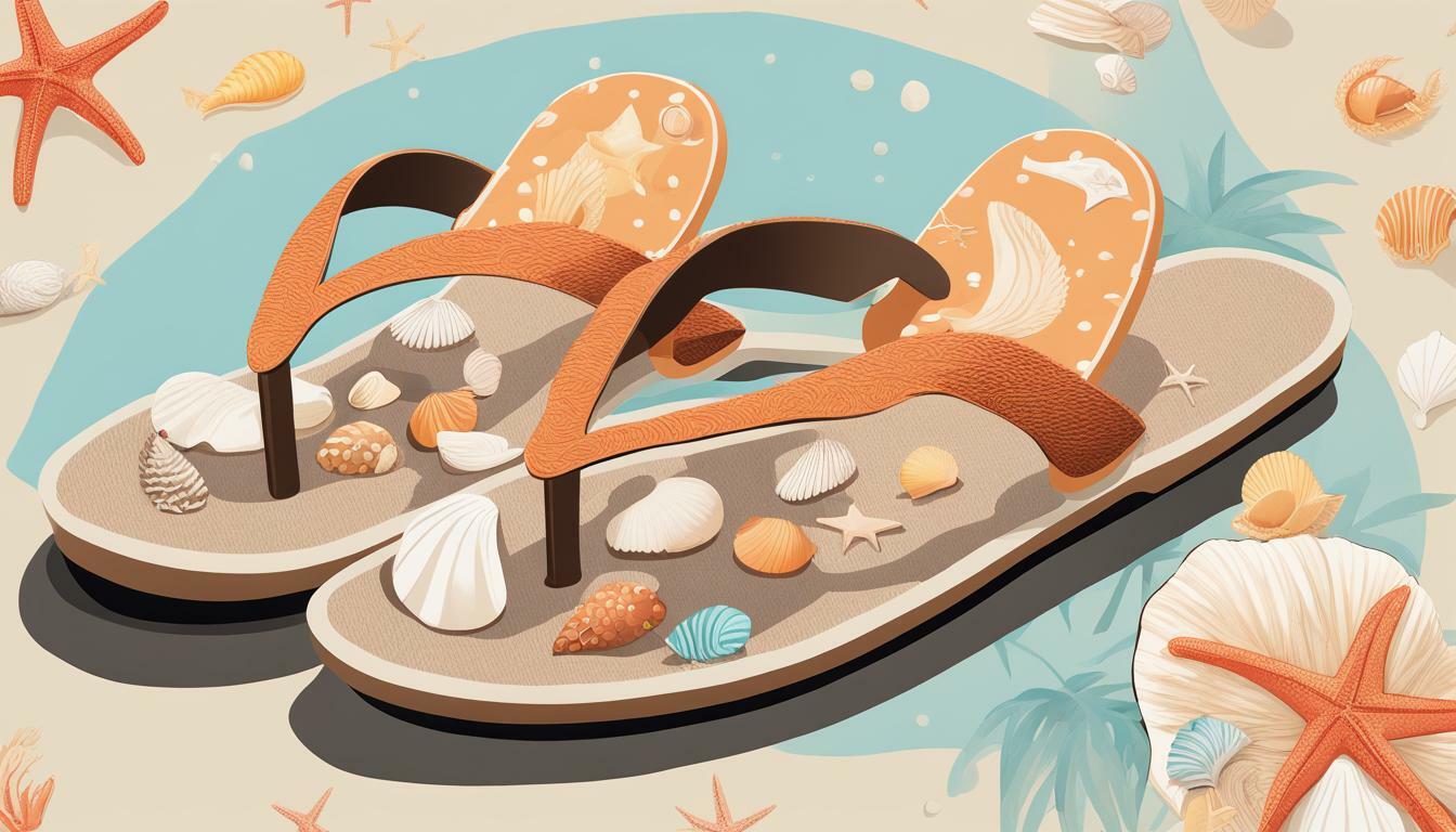 Flip-flops with seashell accents vs. Novelty animal slippers