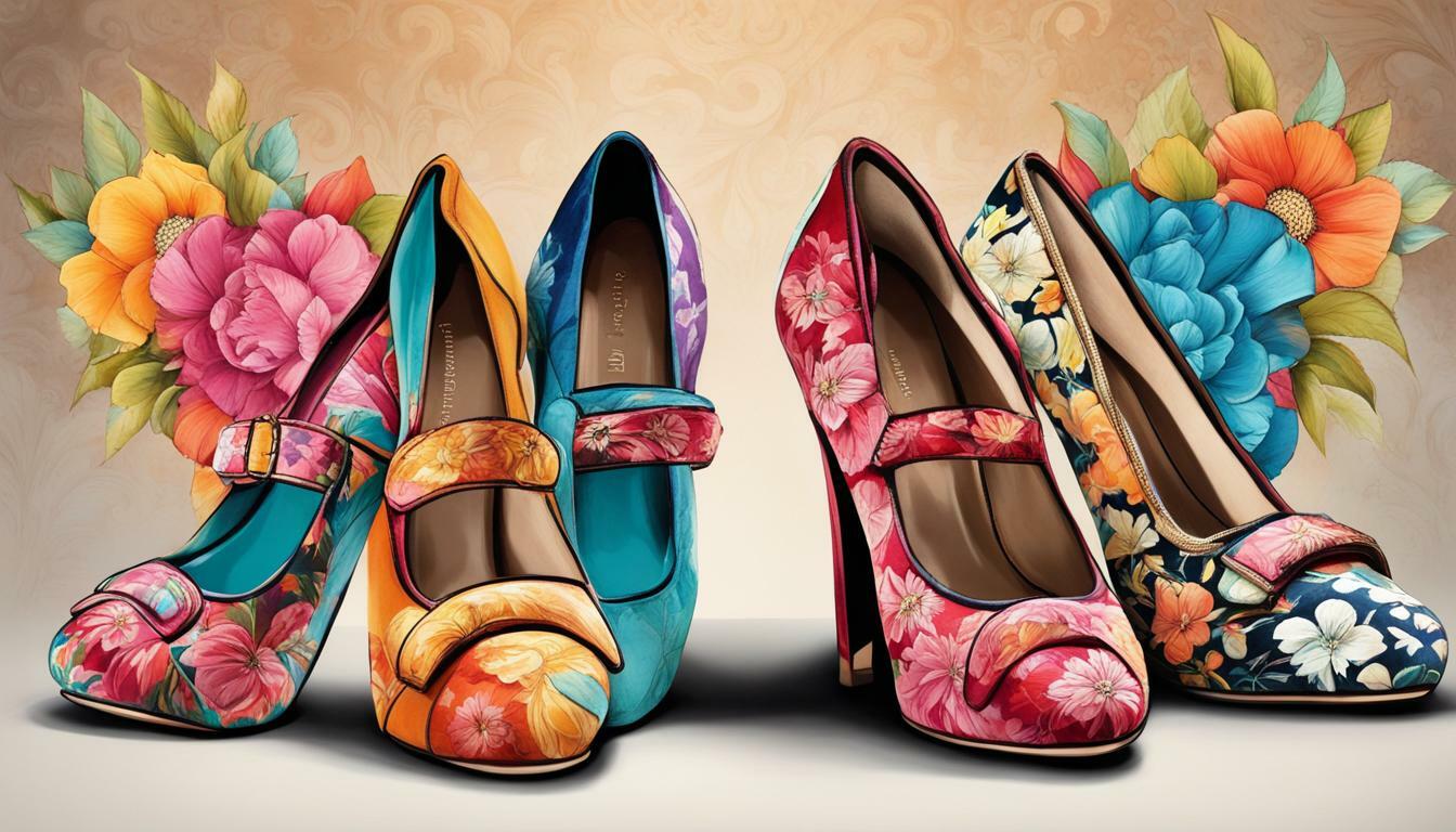 Floral flip-flops vs. Velvet slippers