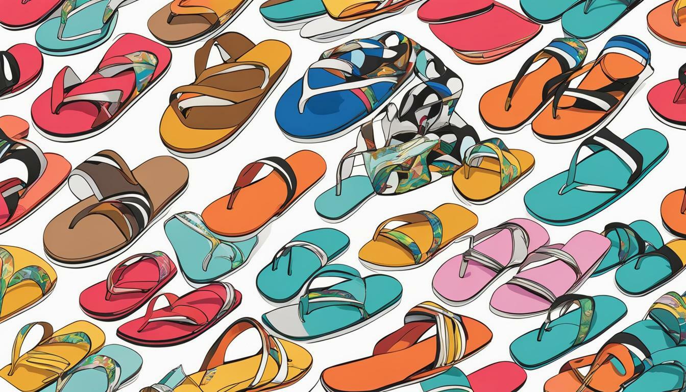 Slide sandals with colorful details vs. Flip-flops with colorful details: Which is the Right Choice for Your Summer Footwear?