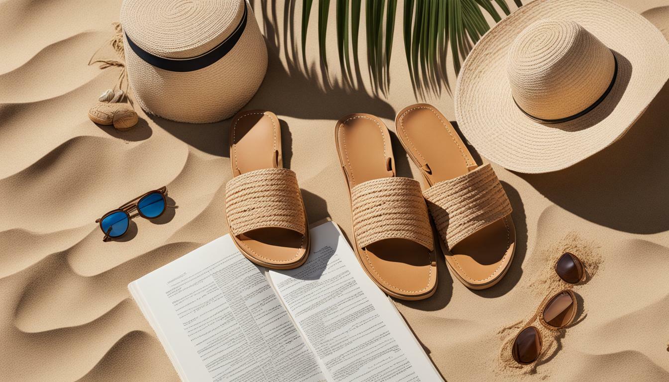 Slide sandals with woven details vs. Flip-flops with woven details