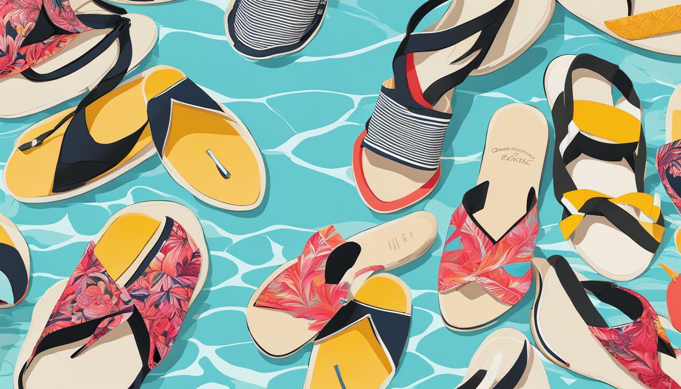 Designer pool slides vs. Designer flip-flops